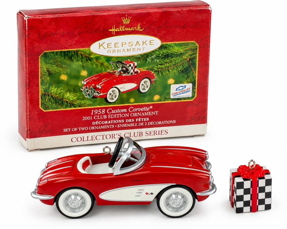 Vintage 2001 Hallmark 1958 Custom Corvette Club Edition Ornament